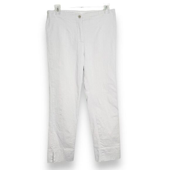 Amina Rubinacci Napoli Women’s Cherie Guya Gray Khaki Capri Size 42 - Fit XS 0-2 - Picture 2 of 12